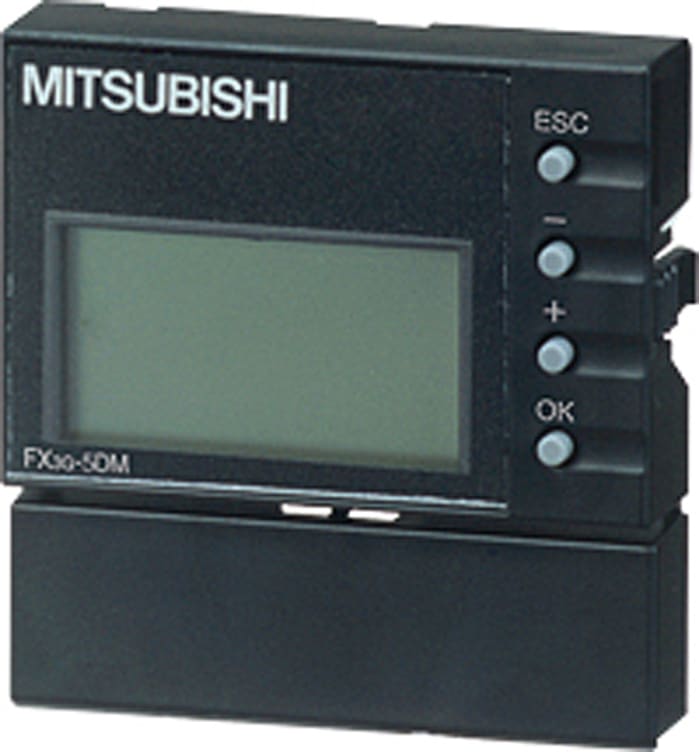 Terminal HMI Série FX3G, série FX3GE FX3 Mitsubishi Electric, LCD de type STN, 49,4 x 51,2 x 12 mm