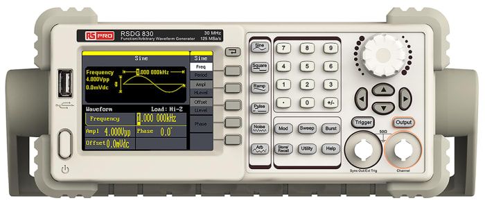 RS PRO Arbitrary Waveform Generator, 30MHz Max, 0 MHz Min