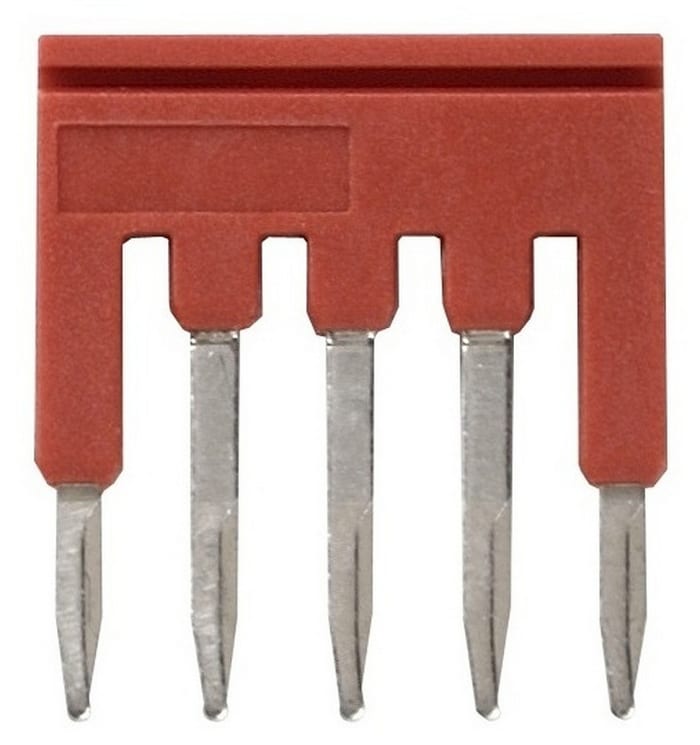 XW5S Short Bar for use with XW5G-P1.5-5 Grounding Terminal Block, XW5T-P1.5-5 Feed Through Terminal Block