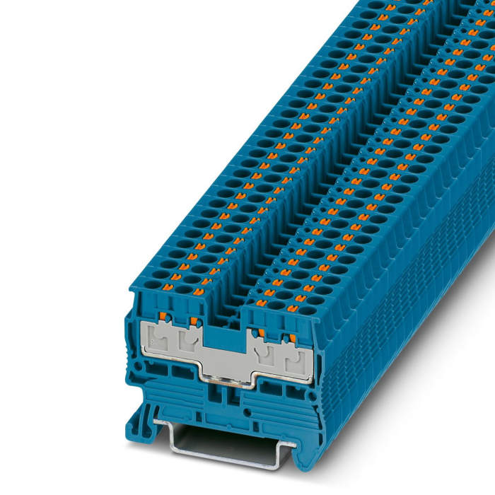 Phoenix Contact 3211022 PT 2.5/S-QUATTRO BU Series, Push In Termination