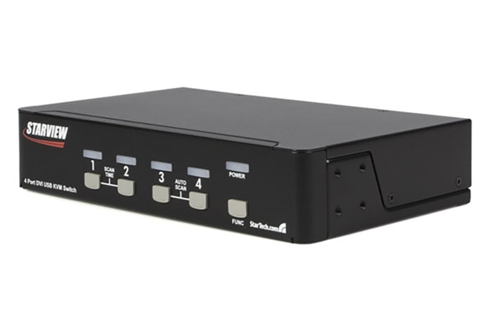 StarTech.com 4 Port USB DVI KVM Switch, 3.5 mm Stereo 2560 x 1600 Maximum Resolution