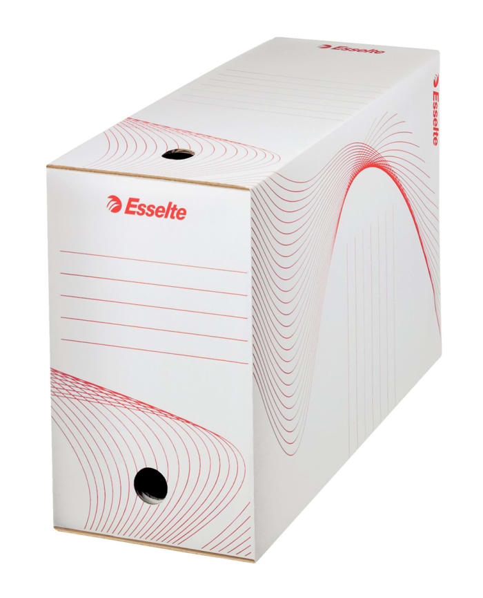 Esselte White 4 Compartment A4 Archive Box, H352mm x W150mm x D250mm