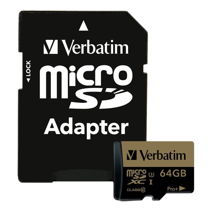 Verbatim 64 GB MicroSDHC Micro SD Card, Class 10, UHS-1 U3