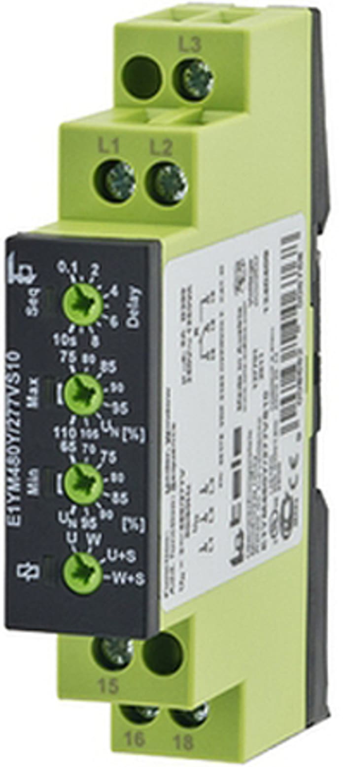 Tele Phase, Voltage Monitoring Relay, SPDT, DIN Rail