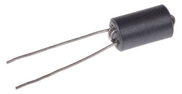 Wurth Elektronik Ferrite Bead, 6 (Dia.) x 10mm (Axial), 750Ω impedance at 25 MHz, 950Ω impedance at 100 MHz