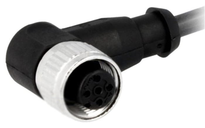 Cable de conexión HARTING, con. A M12 Hembra, 4 polos, con. B Sin terminación, cod.: A, long. 1.5m, IP67