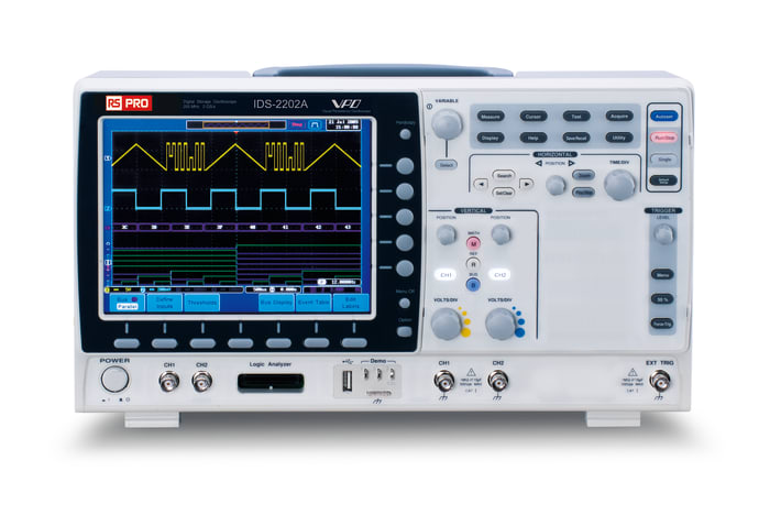 Osciloskop stolní 200MHz, typ displeje: TFT LCD CAN, IIC, LIN, RS232, SPI, UART, USB, Evropa, Velká Británie 2