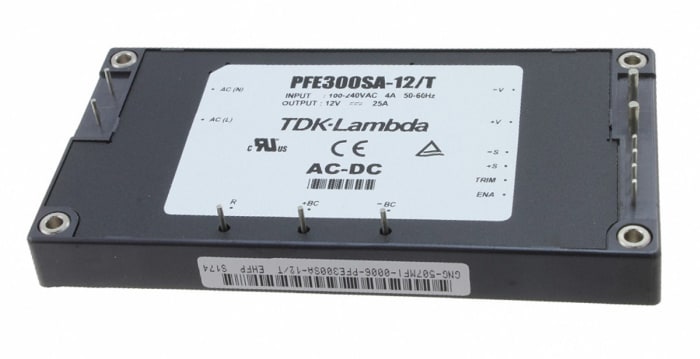 TDK-Lambda Switching Power Supply, PFE500F-28, 28V dc, 18A, 504W, 1 Output, 85 → 265V ac Input Voltage
