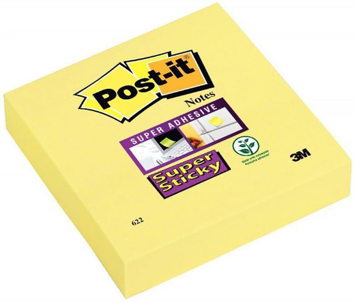 BP827 Post-It | Sticky 90 per Pad, 76mm x 76mm | 124-3403 | RS Components