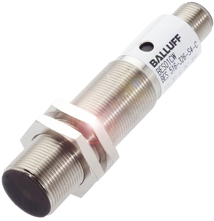 Sensor de proximidad BALLUFF, M18 x 1, alcance 8 mm, salida PNP NA, 10 → 30 V dc, IP67, 80Hz