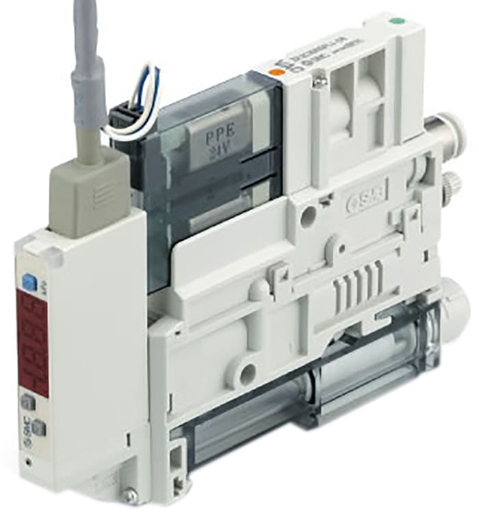 SMC Vacuum Generator, 1.2mm nozzle , -91kPa 61L/min