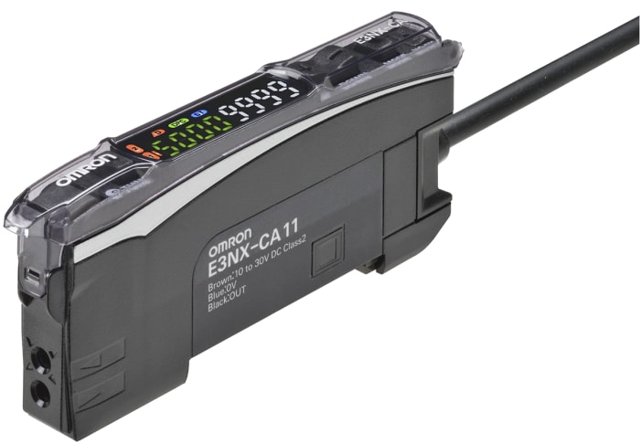Amplificador de fibra Omron con luz LED Blanco, salida PNP, interfaz IO-Link, 1,08 W, 10 → 30 V dc, IP20