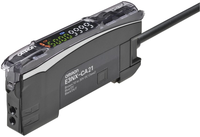 Amplificador de fibra Omron con luz LED Blanco, salida NPN, interfaz IO-Link, 1,08 W, 10 → 30 V dc, IP20