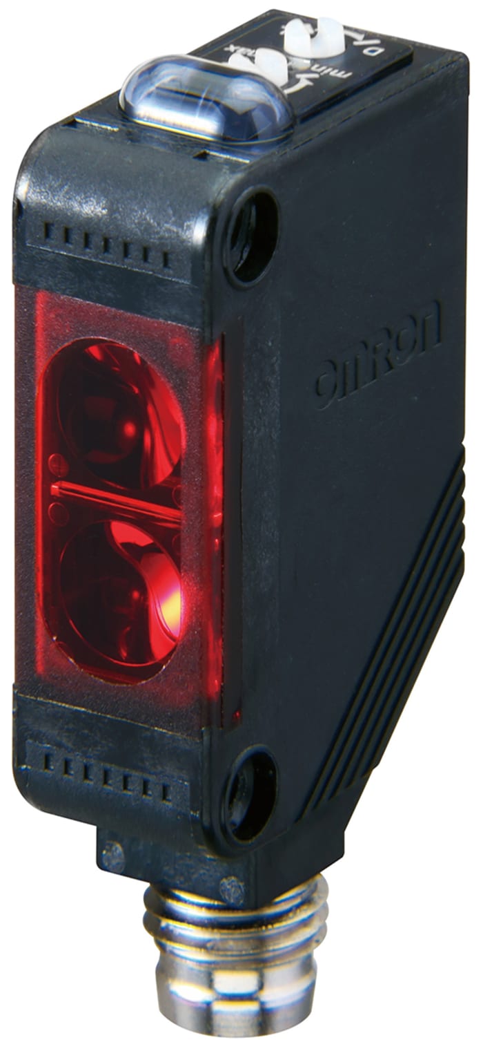 Fotocélula rectangular Omron, Sistema Reflex, alcance 4 m, salida PNP, Conector de M8 4 clavijas, IP67 IO-Link