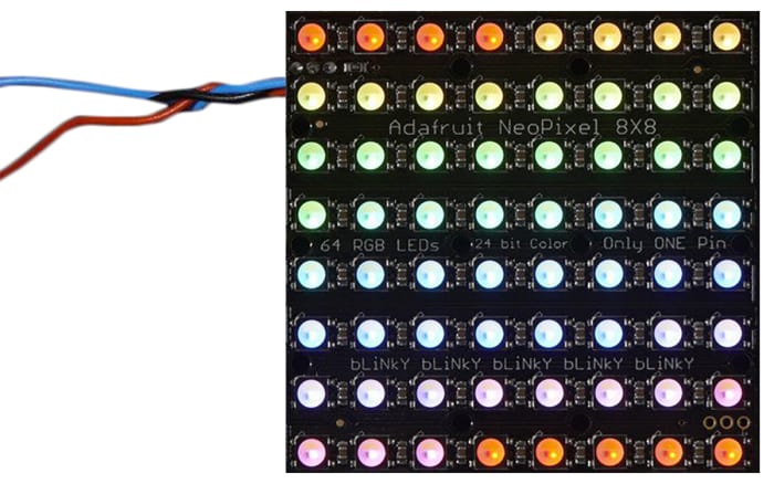Módulo ADAFRUIT INDUSTRIES NeoPixel NeoMatrix 64 RGBW Cool White - 2872