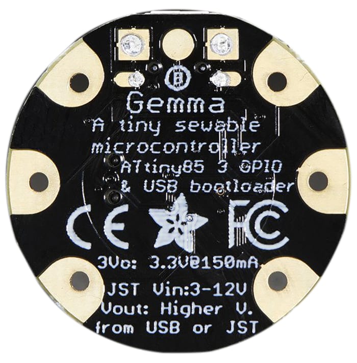 1222 ADAFRUIT INDUSTRIES | ADAFRUIT INDUSTRIES GEMMA V2 Wearable ...