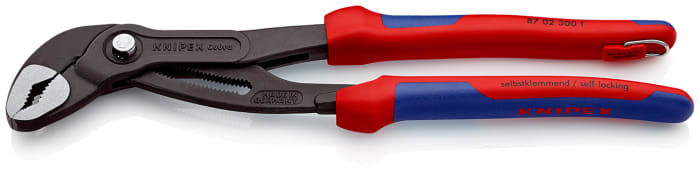 Knipex Cobra® Water Pump Pliers, 300 mm Overall, Angled, Straight Tip, 60mm Jaw