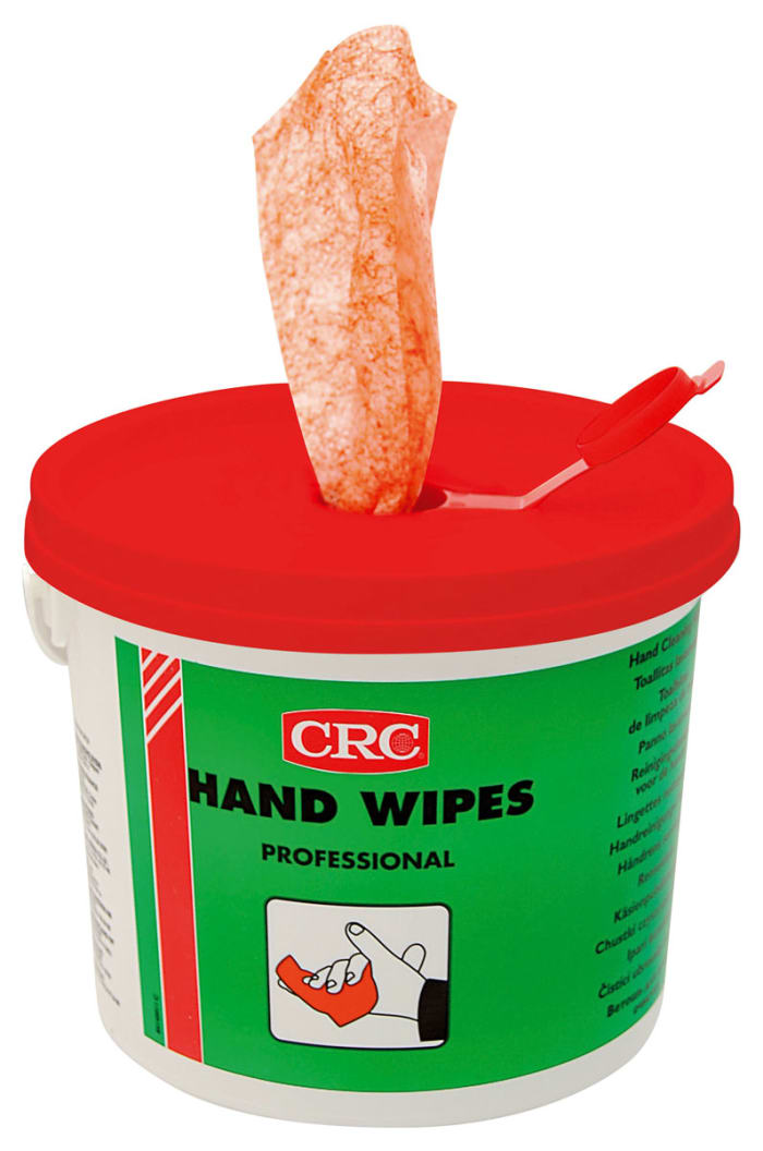 CRC Wet Hand Wipes, Bucket of 100, 260 x 270mm
