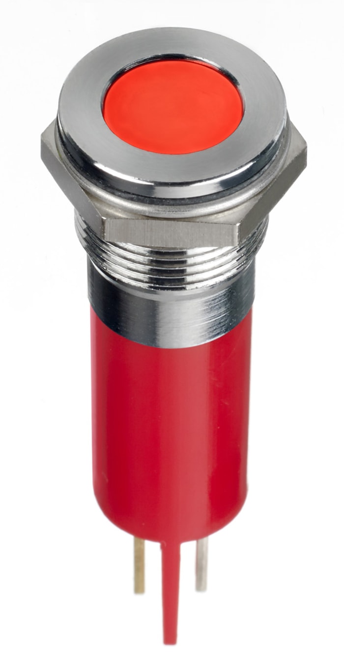 Voyant LED lumineux  Rouge RS PRO, dia. 12mm, 220V c.a., IP67