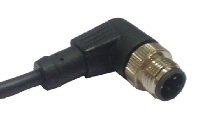 RS PRO Right Angle Male 4 way M12 to Unterminated Sensor Actuator Cable, 2m
