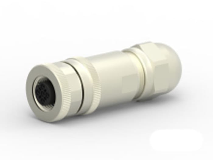 TE Connectivity Circular Connector, 5 Contacts, Cable Mount, M12 Connector, Socket, Female, IP67, T411 Series