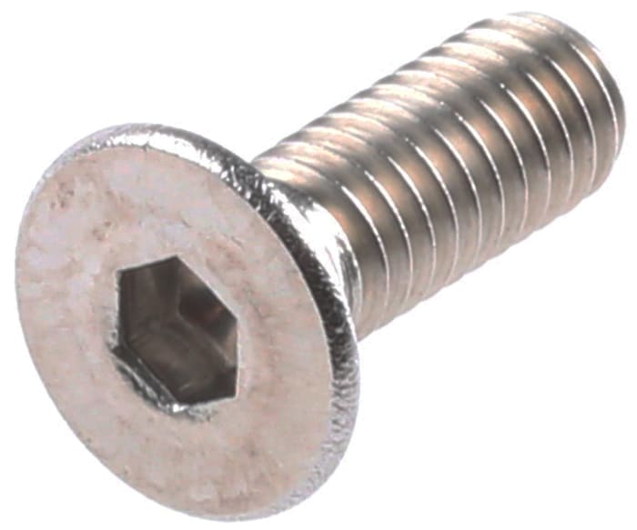 RS PRO Stainless Steel Hex Socket Countersunk Screw, ISO 10642, M4 x 8mm