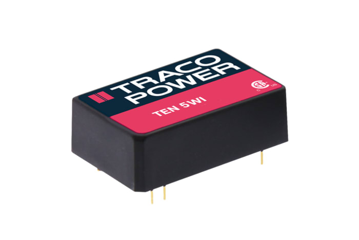 TRACOPOWER TEN 5WI DC-DC Converter, 5V dc/ 1A Output, 9 → 36 V dc Input, 6W, Through Hole, +85°C Max Temp -40°C