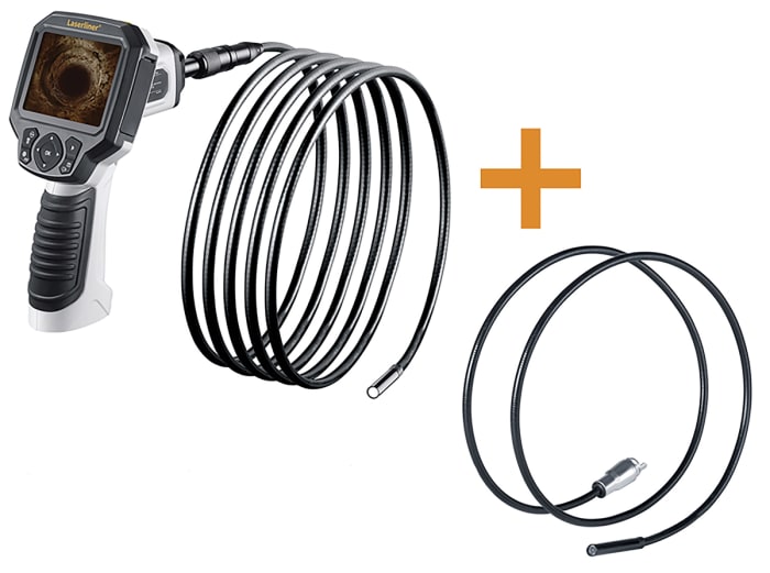 Laserliner VideoFlex G3 Ultra Plus Set 9mm probe Inspection Camera Kit, 10m Probe Length, LED Illumination