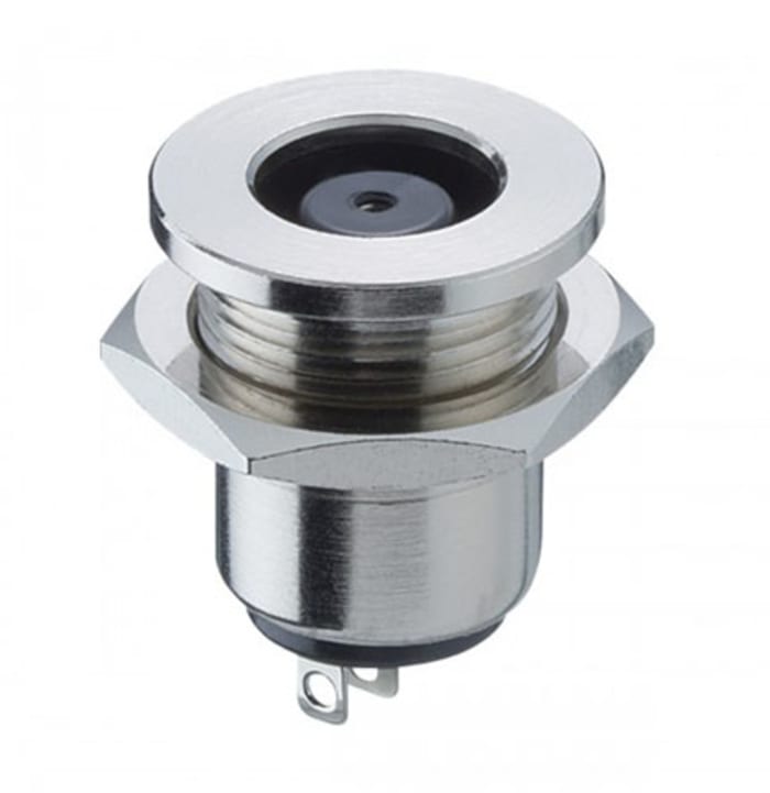 Lumberg, 1614 DC Socket Rated At 10.0A, 24.0 V, Snap-In, length 16.5mm, Nickel