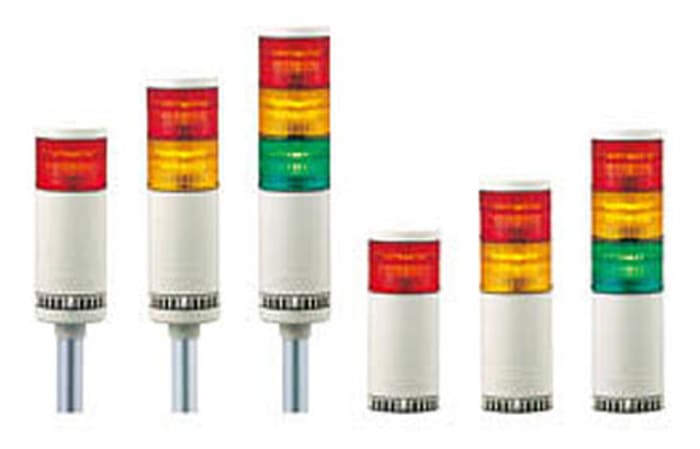 Signální věž, řada: LMS LED barva Jantarová, zelená, červená 24 V AC/DC