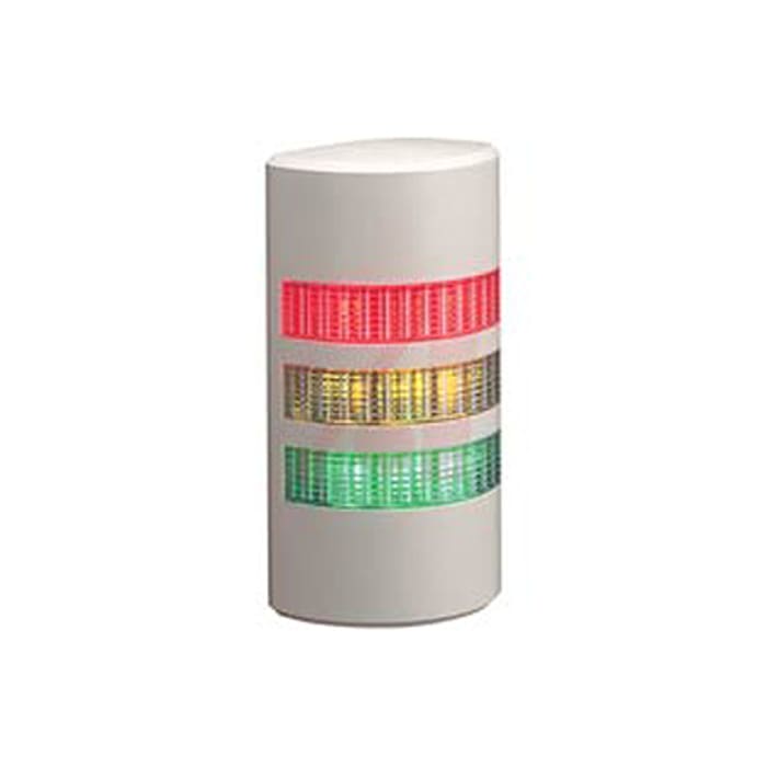 Colonnes lumineuses pré-configurées à LED Feu Fixe, Clair, série WEP, 24 V (c.a./c.c.)