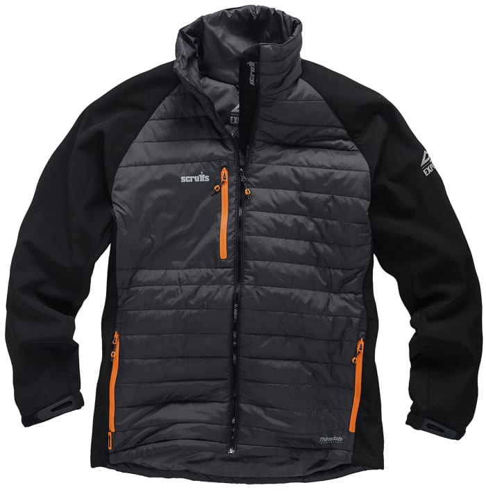 Scruffs Expedition Black/Grey, Thermal Insulation Work Jacket, L
