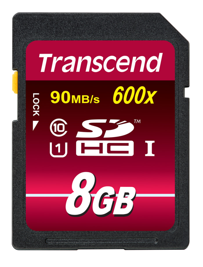 Transcend 8 GB SDHC SD Card, Class 10, UHS-1 U1