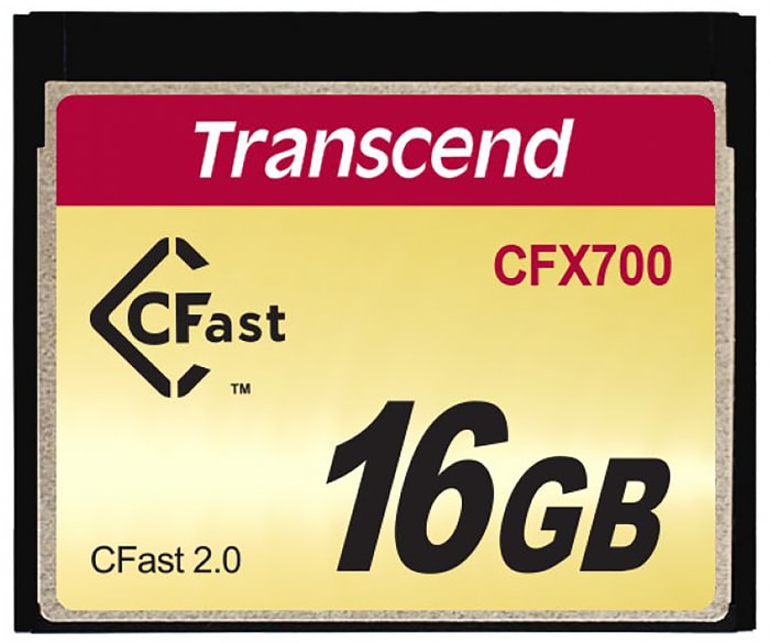 Transcend CFX700 CFast Industrial 16 GB SLC Compact Flash Card