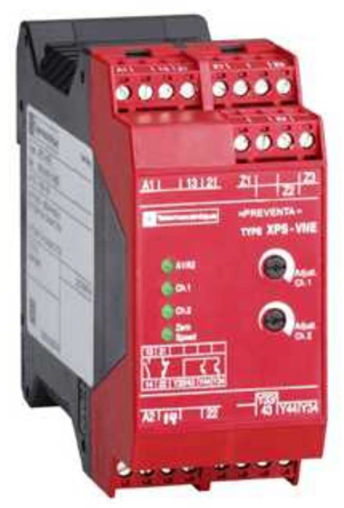 Schneider Electric Preventa XPS VN Emniyet Kontrol Rölesi, 2 Emniyet Kontağı, 2 Yardımcı Kontak, Çift Kanallı