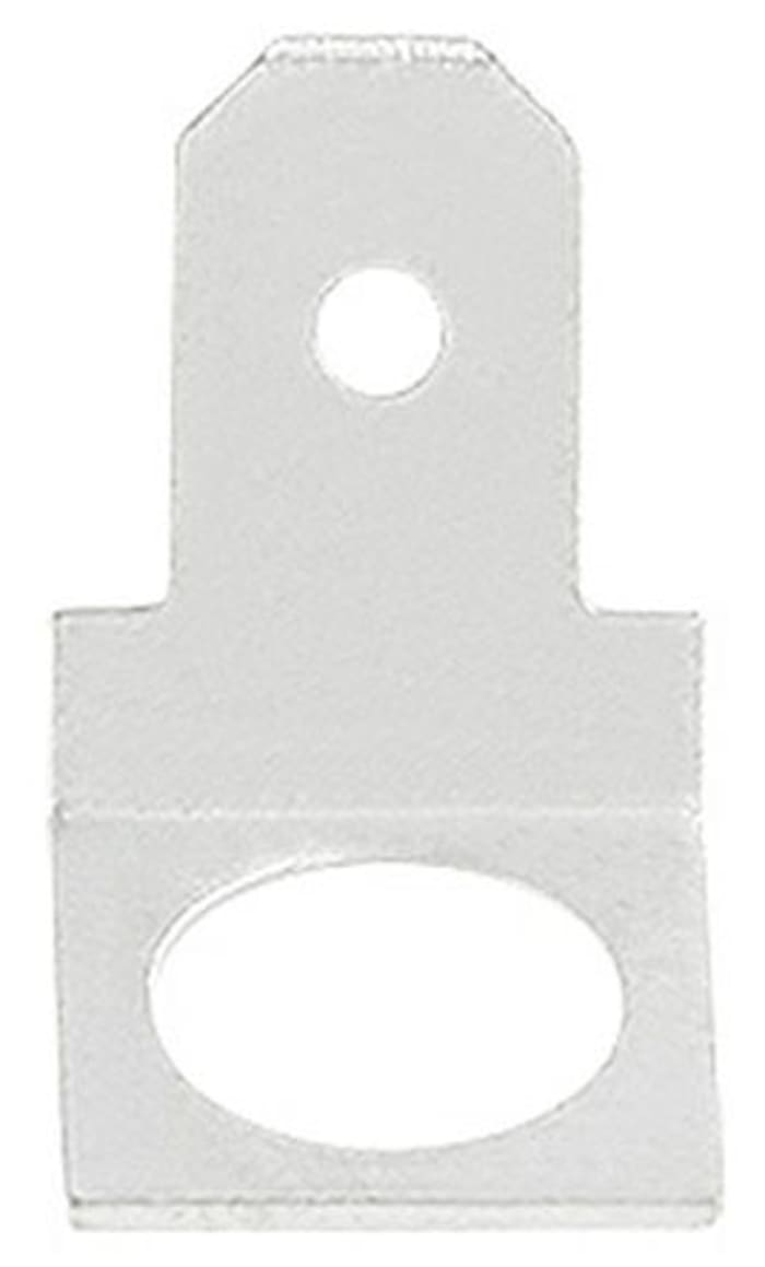 RS PRO Uninsulated Male Spade Connector, PCB Tab, 4.75 x 0.5mm Tab Size