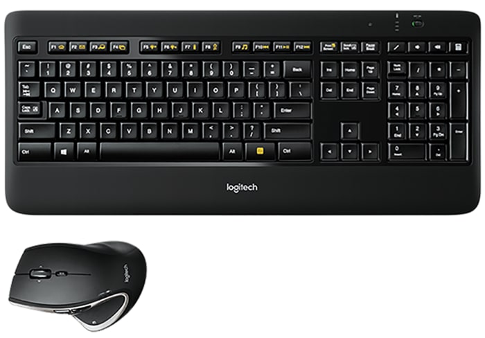 Logitech MX800 Wireless Keyboard and Mouse Set, QWERTY, Black
