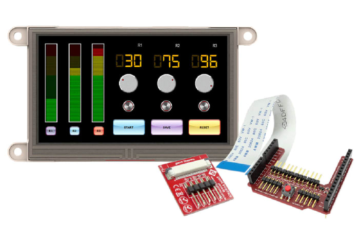 gen4-uLCD-43DCT-CLB-AR 4D Systems | 4D Systems gen4-uLCD-43DCT-CLB