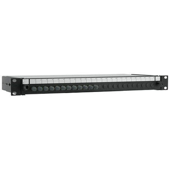 RS PRO 24 Port ST Multimode Fibre Optic Patch Panel With 12 Ports Populated, 1U