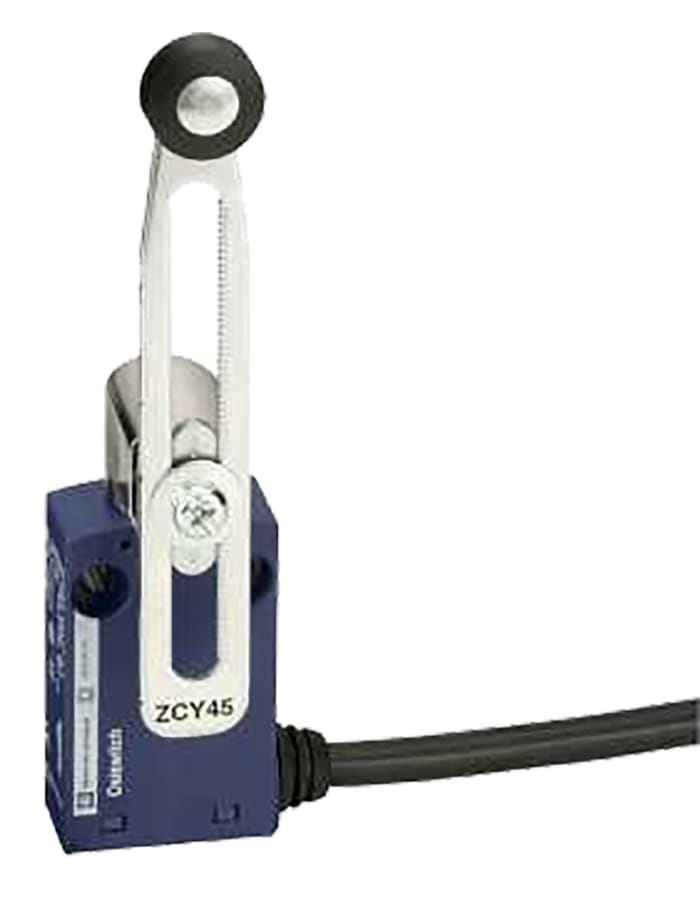 Telemecanique Sensors OsiSense XC Series Roller Lever Limit Switch, NO/NC, IP65, DP, Plastic Housing, 240V ac Max, 6A