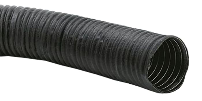 Conducto flexible, NEOPRENO, Negro, Longitud 2m, Diám.int. 125mm, Radio de curvatura 150mm