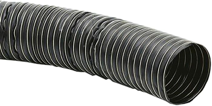 Merlett Plastics 841NG1M076 Esnek Kanal Cam Elyaf Takviyeli Yapay Kauçuk 4m 76mm Siyah