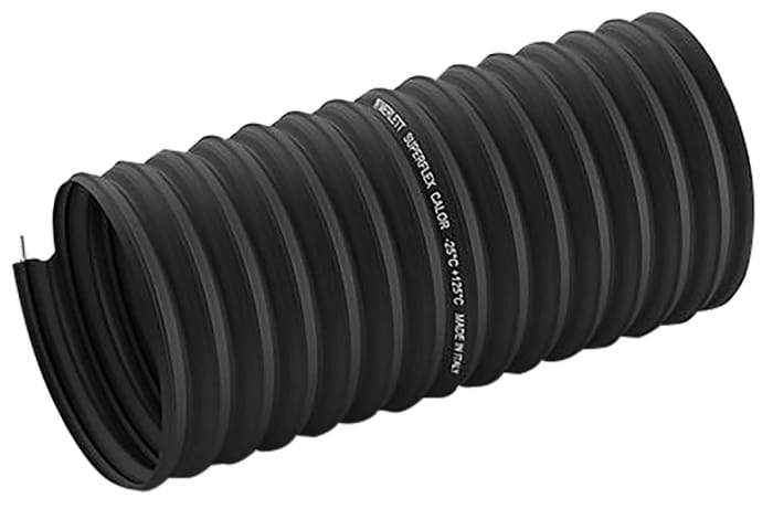 Contitech Black TPE Reinforced Flexible Ducting, 5m, 150mm ID