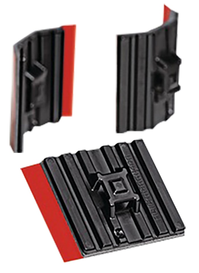 HellermannTyton Self Adhesive Black Cable Tie Mount 28 mm x 28mm, 5.4mm Max. Cable Tie Width
