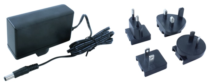 RS PRO 18W Plug-In AC/DC Adapter 12V dc Output, 1.5A Output