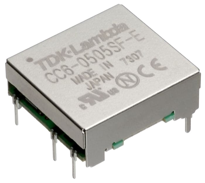TDK-Lambda CC-E DC-DC Converter, 5V dc/ 1.2A Output, 18 → 36 V dc Input, 6W, Surface Mount, +85°C Max Temp -40°C