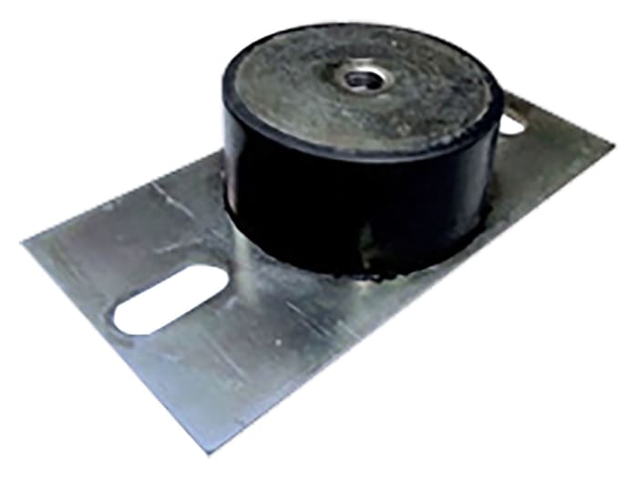 RS PRO Cylindrical M12 Anti Vibration Mount with 350kg Compression Load