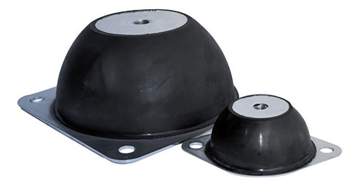 RS PRO M6 Ø 64mm capacité 9kg en Caoutchouc naturel