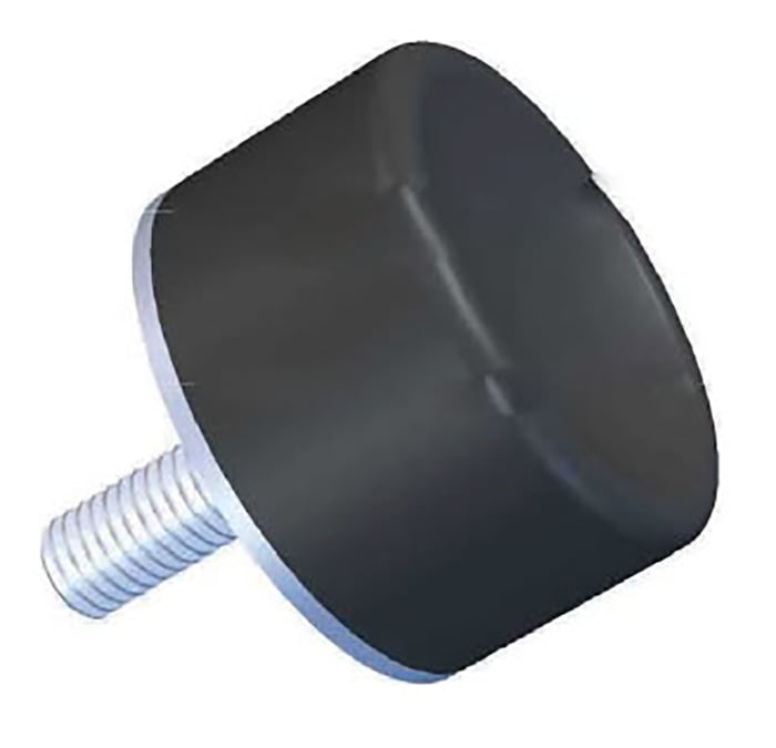 RS PRO M8 Anti Vibration Mount, Male Buffer Foot with 59kg Compression Load