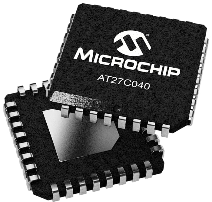 EPROM AT27C040-90JU, 4Mbit 512K x 8 bitůů 90ns, počet kolíků: 32, PLCC
